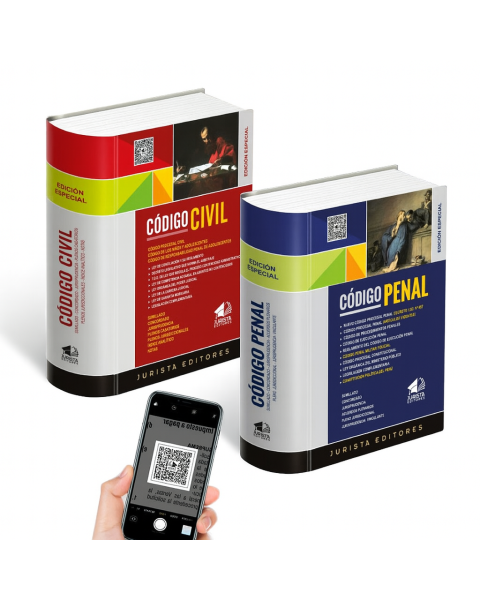 Pack Código Civil y Código Penal Jurista Editores Tapa Dura