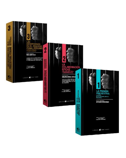 Pack La prisión Preventiva Análisis en la jurisprudencia nacional, La Colaboración Eficaz Análisis Doctrinal y Jurisprudencial, Las excepciones en el proceso penal Análisis doctrinal y jurisprudencial, Danicela Abad Más, Fernando Alonso Contreras Umasi, J
