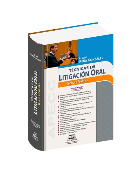 Libro Técnicas de Litigación Oral | Oscar Peña Gonzáles | 2022