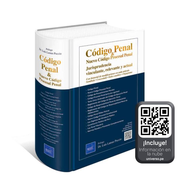libro Código penal y Nuevo Código Procesal Penal |Jurisprudencia vinculante, relevante y actual |Luis Lamas Puccio