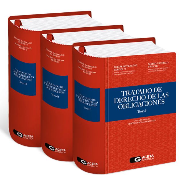 Libro tratado de Derecho de las Obligaciones Tercera Edición, Felipe Osterling Parodi, Mario Castillo Freyre