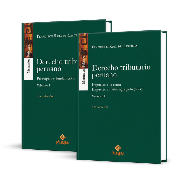 Libro Derecho Tributario Peruano 2 tomos, Francisco Ruiz de Castilla, universo.pe
