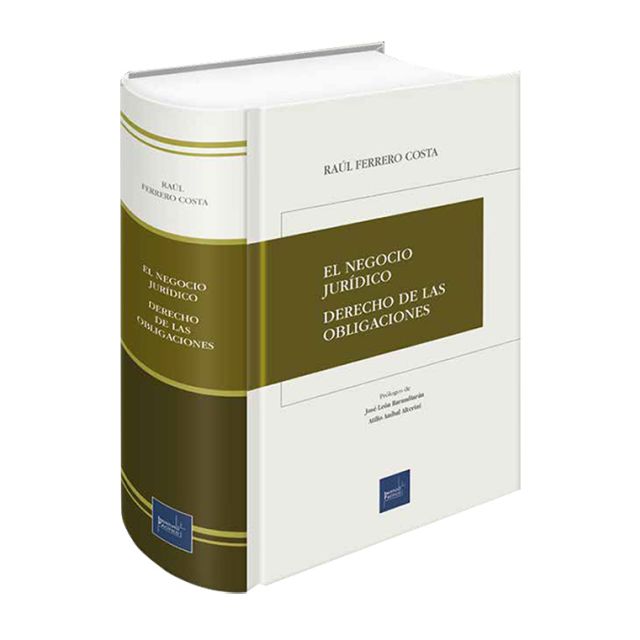 libro El Negocio Jurídico Derecho de las Obligaciones | Raúl Ferrero Costa