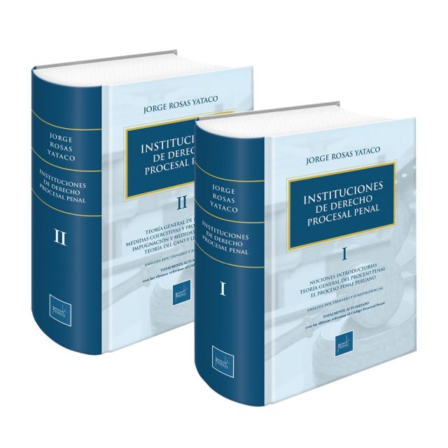 Libro Instituciones De Derecho Procesal Penal, Jorge Rosas Yataco, Instituto Pacífico