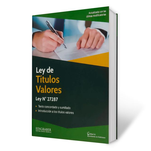 Libro Ley de Títulos y Valores
