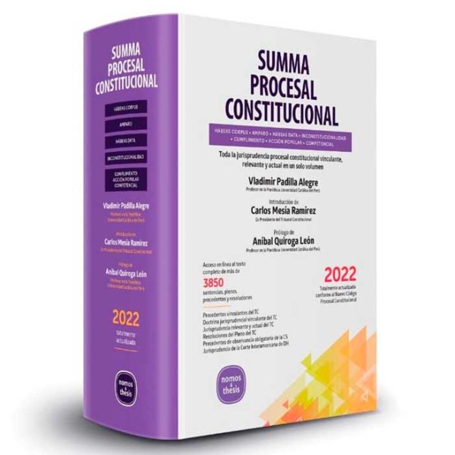 Summa Procesal Constitucional 2022 | Nomos y Thesis