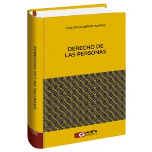 libro Derecho De Las Personas | Carlos Calderón Puertas
