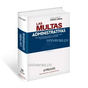 Libro Las multas administrativas | Juan Carlos Morón Urbina 