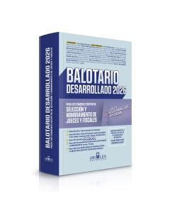 Balotario Desarrollado 2026, exámenes JNJ, jueces y fiscales, derecho penal, derecho civil, derecho administrativo, derecho constitucional, derecho laboral, proceso de amparo, temarios PROFA, selección judicial, nombramiento fiscal, determinación de la pe