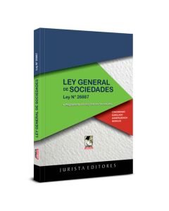 Libro Ley general de Sociedades, Ley 26887 | Legislación Actualizada | Jurista Editores